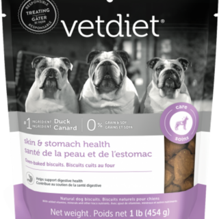 VETDIET Skin & Stomach Health Biscuits Dog Treats 454g