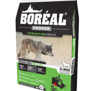 BOREAL PROPER CHICKEN MEAL LOW CARB GRAINS DRY DOG FOOD 11.3KG