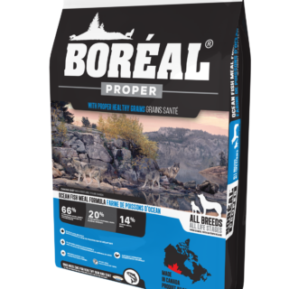 BOREAL PROPER OCEAN FISH MEAL LOW CARB GRAINS DRY DOG FOOD 11.3KG