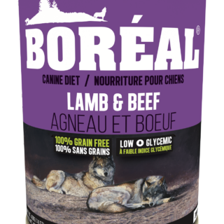 BOREAL BIG BEAR LAMB & BEEF  FORMULA CASE OF 12 WET CANNED DOG FOOD 690G