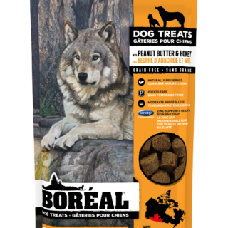 BOREAL PEANUT BUTTER AND HONEY DOG TREATS 167G