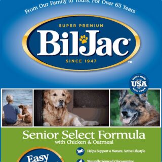 BIL-JAC Senior Select Chicken & Oatmeal Recipe Dry Dog Food 13.6kg