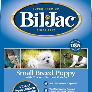 BIL-JAC mall Breed Puppy Chicken, Oatmeal & Yam Recipe Dry Dog Food, 2.72kg