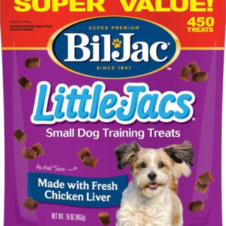 BIL-JAC Little-Jacs Small Dog Chicken Liver Training Dog Treats 453g