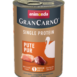 ANIMONDA GRANCAROSINGLE PROTIEN PURE TURKEY CASE OF 6 WET CANNED DOG FOOD 400G