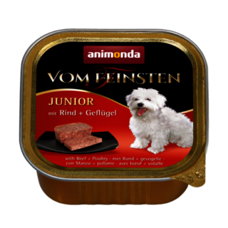 ANIMONDA VOM FEINSTIEN WITH BEEF, POULTRY PUPPY CASE OF 6 WET DOG FOOD 150G