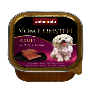 ANIMONDA VOM FEINSTIEN WITH TURKEY + LAMB ADULT CASE OF 6 WET DOG FOOD 150G