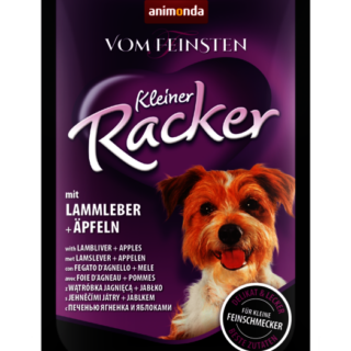 ANIMONDA VOM FEINSTIEN KLEINER RACKER WITH LAMB LIVER + APPLES CASE OF12 WET DOG FOOD 85G