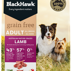 BLACKHAWK Grain Free Pasture Grazed Lamb Dry Dog Food 7kg