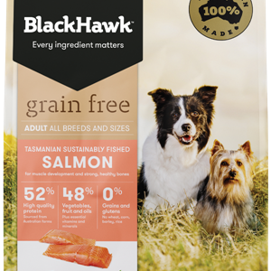 BLACKHAWK Grain Free Sustainably Farmed Salmon Dry Dog Food 7kg