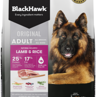 BLACKHAWK Original Lamb & Rice Dry Dog Food 10kg