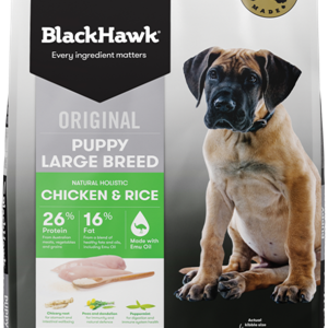 BLACKHAWK Original Large Breeds Chicken & Rice Puppy Dry Dog Food 10kg