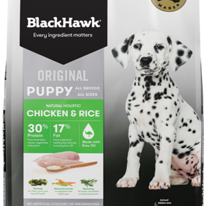 BLACKHAWK Original All Breeds Chicken & Rice Puppy Dry Dog Food 10kg