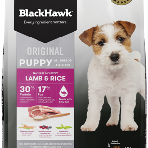 BLACKHAWK Original All Breeds Lamb & Rice Puppy Dry Dog Food 10kg