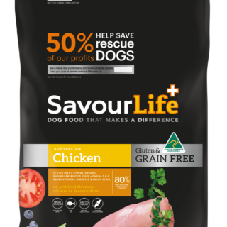 SAVOURLIFE Gluten & Grain Free, Chicken Recipe Adult Dry Dog Food 2.5kg