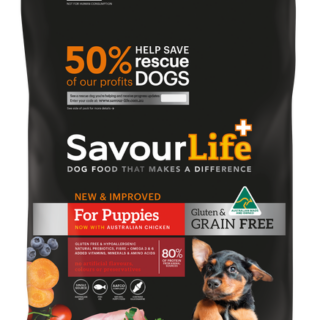 SAVOURLIFE Grain Free, Chicken Recipe Puppy Dry Dog Food 2.5kg