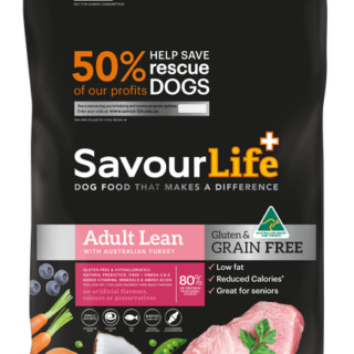 SAVOURLIFE Grain Free, Adult Lean Turkey Recipe Puppy Dry Dog Food 2.5kg