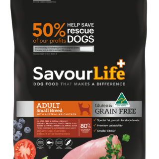 SAVOURLIFE Grain Free Small Breed Chicken Recipe Adult Dry Dog Food 2.5kg