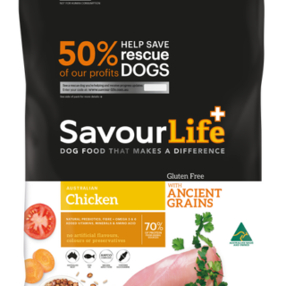 SAVOURLIFE Ancient Grains and Chicken Recipe Dry Dog Food 3kg