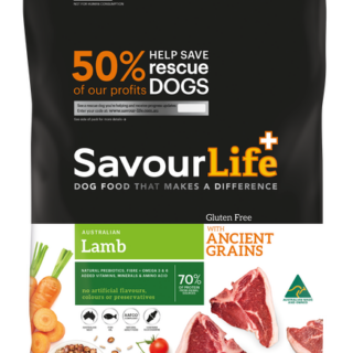 SAVOURLIFE Ancient Grains and Lamb Recipe Adult Dry Dog Food 3kg