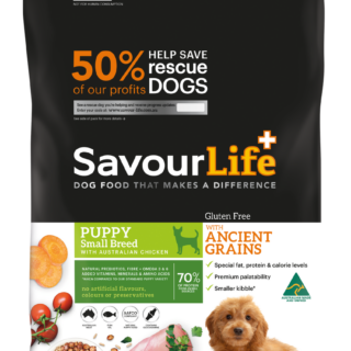 SAVOURLIFE Ancient Grains and Chicken Recipe Small Breed Puppy Dry Dog Food 3kg