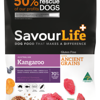 SAVOURLIFE Ancient Grain Kangaroo Recipe Adult Dry Dog Food 20kg