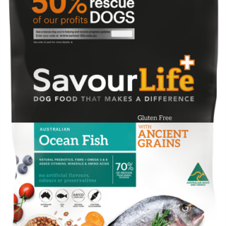 SAVOURLIFE Ancient Grain and Ocean Fish Recipe Adult Dry Dog Food 20kg