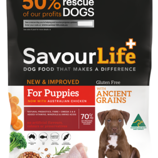 SAVOURLIFE Ancient Grain and Chicken Recipe Puppy Dry Dog Food 20kg