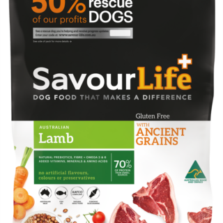 SAVOURLIFE Gluten Free Lamb Ancient Grain Adult Dry Dog Food 20kg