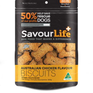 SAVOURLIFE Australian Chicken Flavour Biscuits Dog Treats 500g