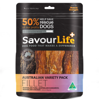 SAVOURLIFE Australian Fillet Variety Pack Dog Treat 165g