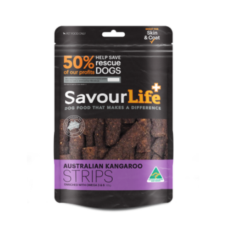 SAVOURLIFE Australian Kangaroo Strips Dog Treat 165g