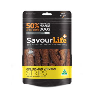 SAVOURLIFE Australian Chicken Strips Dog Treat 165g