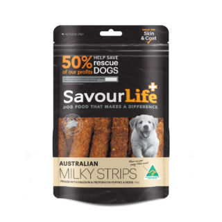 SAVOURLIFE Australian Milky Strips Dog Treat 150g