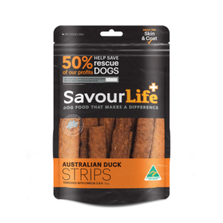 SAVOURLIFE Australian Duck Strips Dog Treat 150g