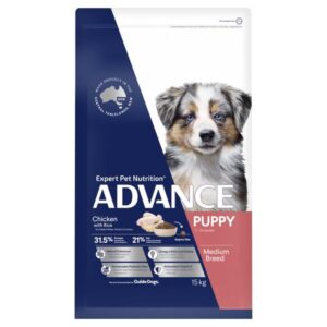 ADVANCE PUPPY MEDIUM BREED CHICKEN WITH RICE DRY DOG FOOD 15KG