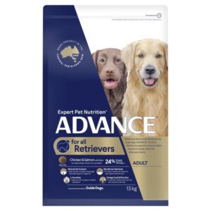 ADVANCE RETRIEVERS ADULT LARGE BREED CHICKEN & SALMON WITH RICE DRY DOG FOOD 13KG