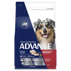 ADVANCE ADULT MEDIUM BREED CHICKEN WITH RICE DRY DOG FOOD 3KG