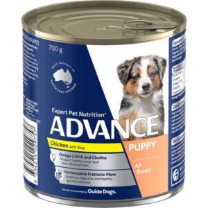 ADVANCE PUPPY PLUS GROWTH CHICKEN AND RICE CASE OF 12 WET DOG FOOD 700G