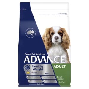 ADVANCE HEALTHY WEIGHT ADULT SMALL BREED CHICKEN WITH RICE DRY DOG FOOD 2.5KG