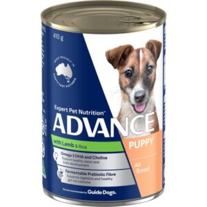 ADVANCE PUPPY PLUS GROWTH LAMB AND RICE CASE OF 12 WET DOG FOOD 410G