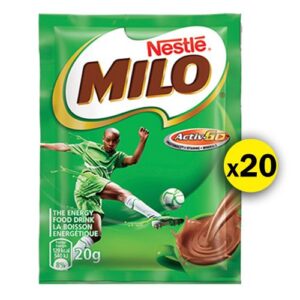 NESTLE MILO Energy Food Drink Sachet Roll of 10 x 2, 20g