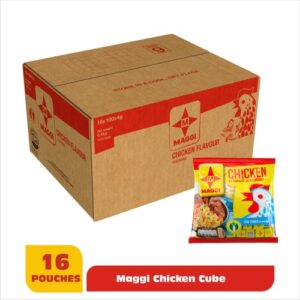 NESTLE Maggi Chicken Flavor Carton of 4g X 100 Cubes X 16