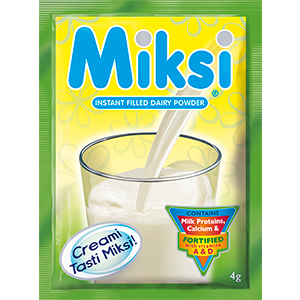 MIKSI Instant Filled Milk Sachet roll of 10 16g X 10