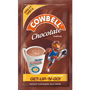 COWBELL Chocolate Instant Flavoured Milk Powder 14g x10