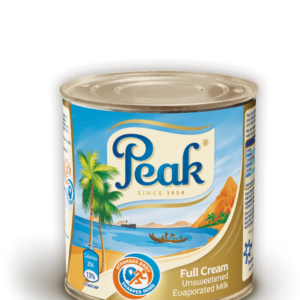 PEAK Full Cream Unsweetened Evaporated Milk Tin 160g