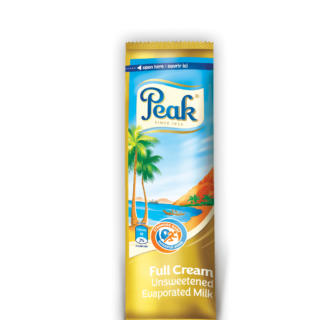 Peak Full Cream Unsweetened Evaporated Milk Sachet 20g X 10