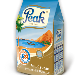 PEAK Full Cream Instant Milk Powder Refill Carton (x12) 360g