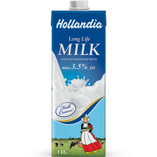 Hollandia UHT Full Cream Milk 3.5% 1LTR