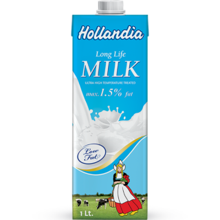 Hollandia UHT Low Fat 1.5% Drinking Milk 1LTR x 2